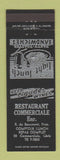 Matchbook Cover - Restaurant Commerciale  Levis QC