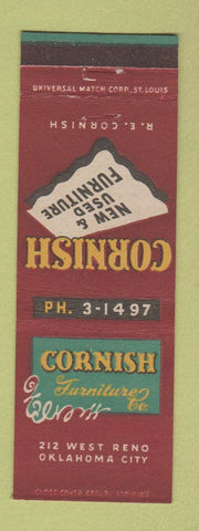 Matchbook Cover - Cornish Furniture Oklahoma City OK
