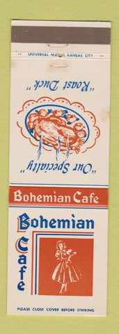 Matchbook Cover - Bohemian Cafe Omaha NE