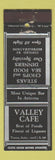 Matchbook Cover - Valley Cafe Yuma AZ WEAR