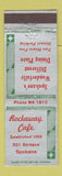 Matchbook Cover - Rockaway Cafe Spokane WA