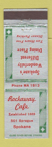 Matchbook Cover - Rockaway Cafe Spokane WA