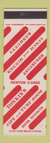 Matchbook Cover - Tinkin's Cafe and Turf Room Renton WA