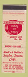Matchbook Cover - Minch's & Sheffler's Taylor Towne Cafe Shelton WA