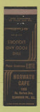 Matchbook Cover - Horwath Cafe Elmwood Park IL