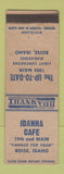 Matchbook Cover - Idanha Cafe Boise ID