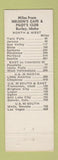 Matchbook Cover - Nelson's Cafe Pilot's Club Sawtooth Club Ketchum Burley ID