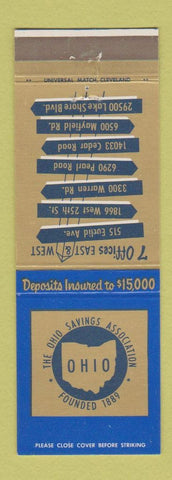 Matchbook Cover - Ohio Savings Association Cleveland OH