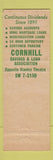 Matchbook Cover - Cornhill Savings and Loan Utica NY