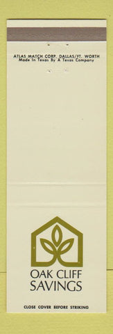 Matchbook Cover - Oak Cliff Savings Dallas TX