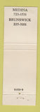 Matchbook Cover - Lance Insurance Real Estate Medina Brunswick OH