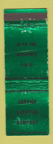 Matchbook Cover - Service Electric Company Chattanooga TN WEAR