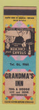 Matchbook Cover - Grandma's Inn Chicago IL