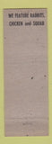 Matchbook Cover - Grandma's Inn Chicago IL