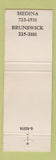 Matchbook Cover - Lance Insurance Real Estate Medina Brunswick OH