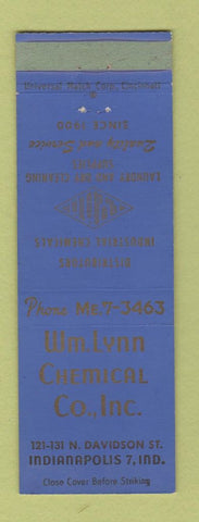 Matchbook Cover - Wm Lynn Chemical Indianapolis IN
