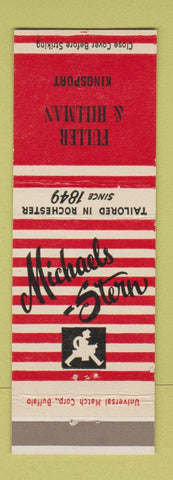 Matchbook Cover - Michaels Stern Men's Clothes Fuller Hillman Kingsport TN