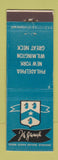 Matchbook Cover - John Wanamaker Stores Philadelphia New York City Great Neck
