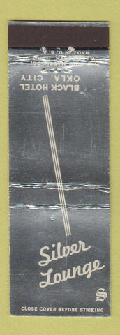 Matchbook Cover - Silver Lounge Black Hotel Oklahoma City OK