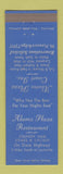 Matchbook Cover - Alamo Plaza Restaurant Louisville KY