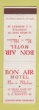 Matchbook Cover - Bon Air Motel Louisville KY