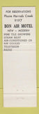 Matchbook Cover - Bon Air Motel Louisville KY