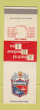 Matchbook Cover - Admiral Benbow Inn Memphis TN CHAIN