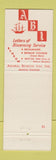Matchbook Cover - Admiral Benbow Inn Memphis TN CHAIN