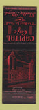 Matchbook Cover - Capital Cafe Shelby MT