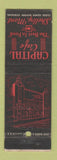 Matchbook Cover - Capital Cafe Shelby MT