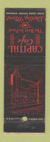 Matchbook Cover - Capital Cafe Shelby MT