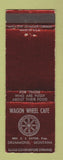 Matchbook Cover - Wagon Wheel Cafe Drummond MT WEAR