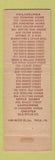 Matchbook Cover - Linton's Restaurants Philadelphia PA Upper Darby Chester