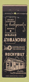 Matchbook Cover - Rockybilt Hamburgers Denver Colorado Colfax