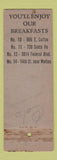 Matchbook Cover - Rockybilt Hamburgers Denver Colorado Colfax