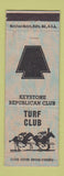 Matchbook Cover - Turf Club Keystone Republican Club 1948
