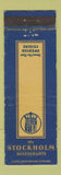 Matchbook Cover - Stockholm Restaurant New York City WEAR
