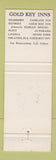Matchbook Cover - Gold Key Inn Dearborn Detroit Flint Livonia MI