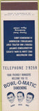 Matchbook Cover - Bowl O Matic Dandenong Australia SAMPLE