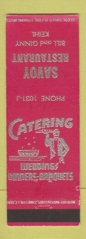 Matchbook Cover - Savoy Restaurant Waynesboro PA