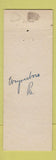 Matchbook Cover - Savoy Restaurant Waynesboro PA