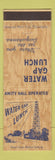 Matchbook Cover - Water Gap Lunch
