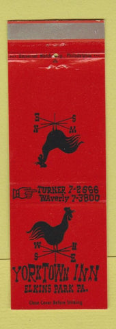 Matchbook Cover - Yorktown Inn Elkins Park PA