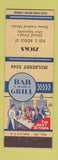 Matchbook Cover - Zicks Restaurant Baltimore MD