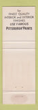 Matchbook Cover - Pittsburgh Paints WEAR