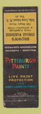 Matchbook Cover - Pittsburgh Paints Brown's Furniture Islip LI NY WEAR