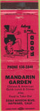 Matchbook Cover - Mandarin Garden Hayward CA girlie