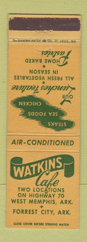 Matchbook Cover - Watkins Cafe Forrest City AR