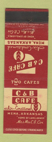 Matchbook Cover - C&B Cafe Mena AR