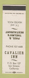 Matchbook Cover - Cavalier Inn Paul & Thelma's Restaurant San Simeon CA WEAR